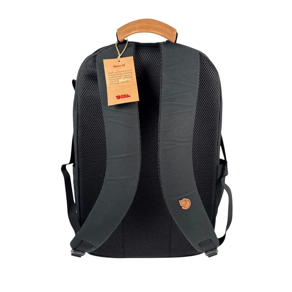 Fjallraven Raven‎ 28L Backpack Övik F23345 Black Port Laptop Ready 10 Pockets